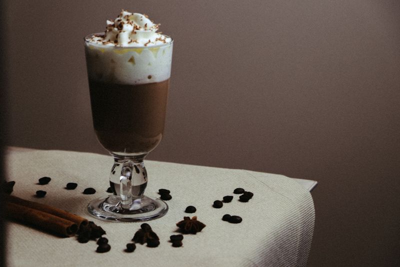 Classic horchata drink with cinnamon
