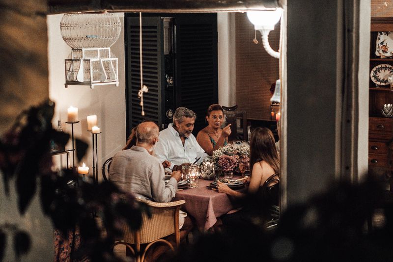 Intimate private dining room available for reservations at cafe rio